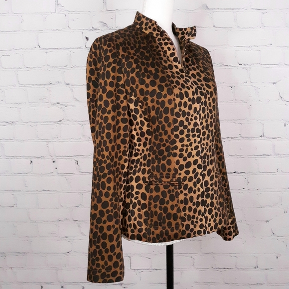 CARLISE Wmns Cheetah Print Zip Up Blazer Jacket 6 - Picture 2 of 10